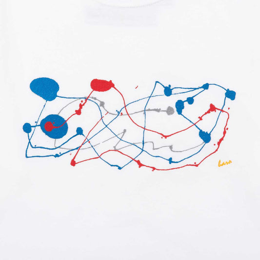 刺繍Tシャツ(アクションペインティング)