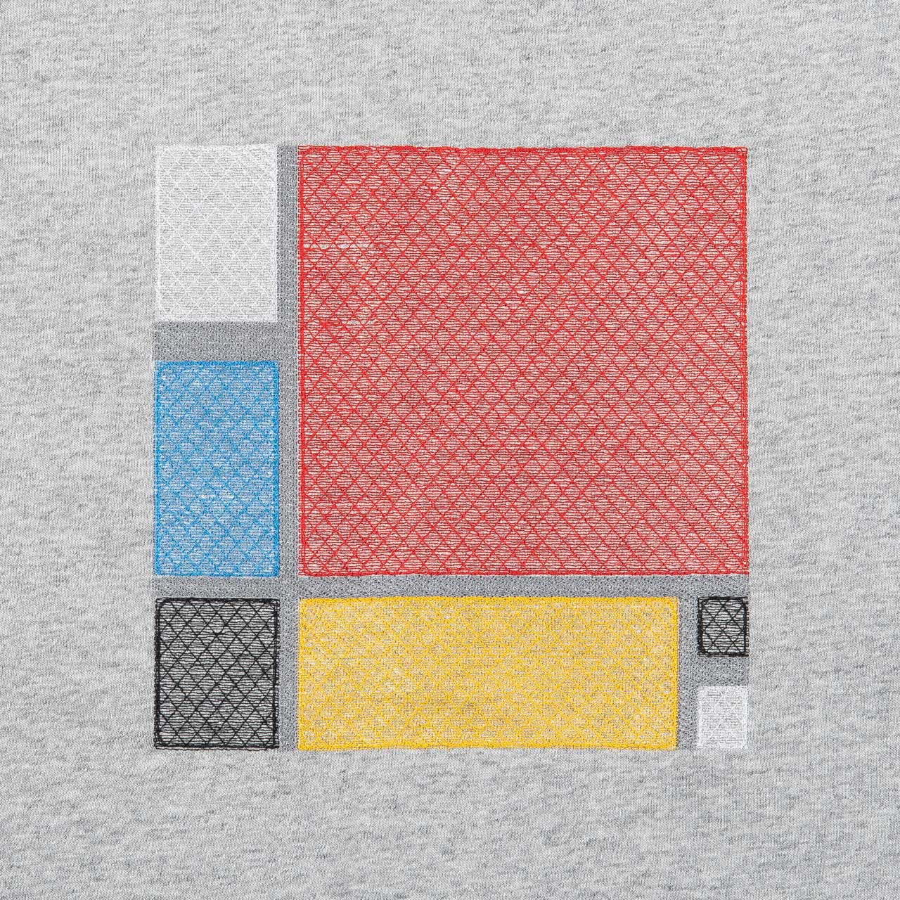 刺繍長袖Tシャツ（Mondrian）