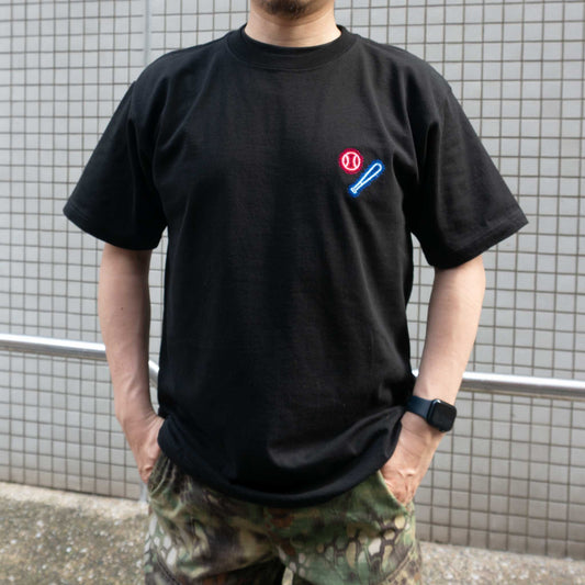 光って見える！スポーツ刺繍Tシャツ（野球）